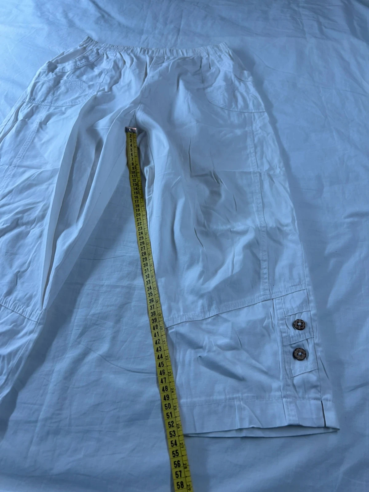 Calça branca de algodão vintage – photo 6